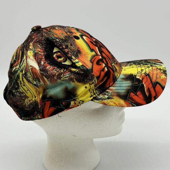 Grafitti Street Art Baseball Hat Mens One Size Snapback Polyester Multi-Color - Picture 2 of 8